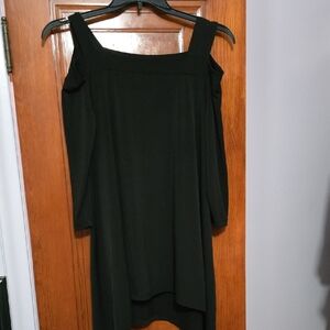COLD SHOULD LONG BLACK TOP, CHICOS SIZE 1